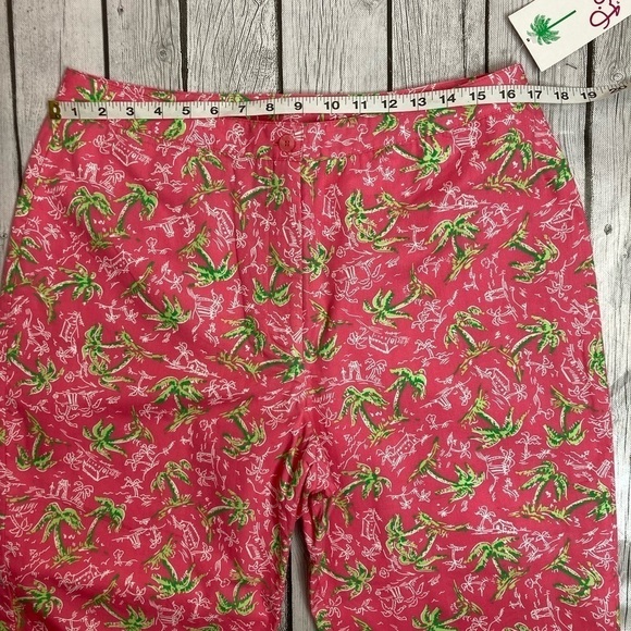 NWT Vintage Lilly Pulitzer Palm Tree Capris - Picture 9 of 9